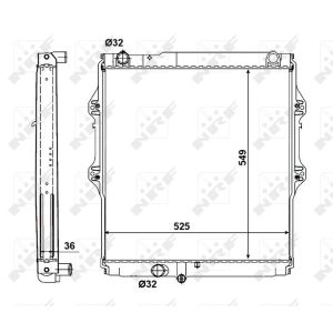 Radiateur, refroidissement du moteur EASY FIT NRF 56152