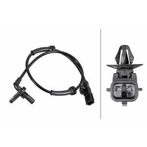 Sensor de velocidad, ABS HELLA 6PU 358 252-161