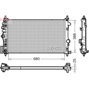 Radiador, arrefecimento do motor DENSO DRM20108