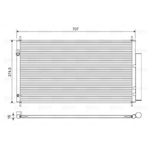 Kondensator, Klimaanlage VALEO 822606