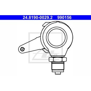 Hebel, Bremssattel-Feststellbremse ATE 24.8190-0029.2