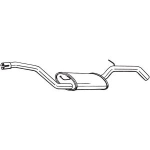 Ljuddämpare  BOSAL 280-295