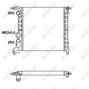 Radiateur, refroidissement du moteur NRF 58783