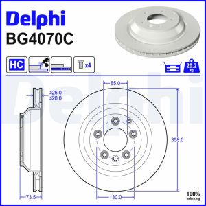 Disco de travão DELPHI BG4070C