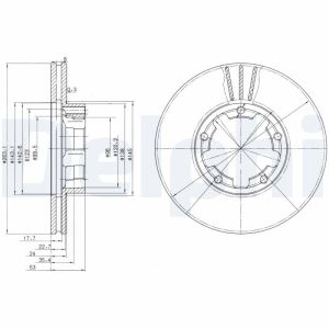 Disco freno DELPHI BG3245