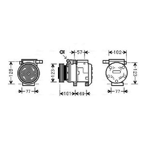 Compressor, ar condicionado AVA COOLING KAAK146