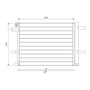 Condensator, airconditioning VALEO 822706