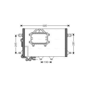 A/C-kondensor AVA COOLING MSA5562