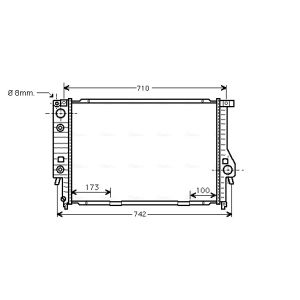 Arrefecedor do motor AVA COOLING BW2134