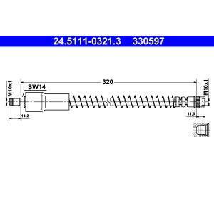 Bremsschlauch ATE 24.5111-0321.3