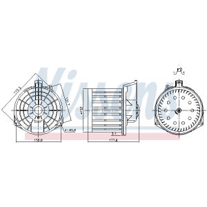 Ventilador de habitáculo NISSENS 87549