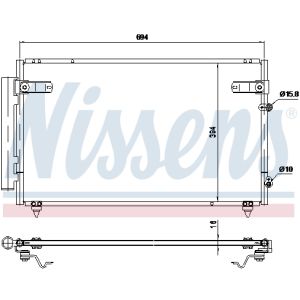 Condensador, aire acondicionado NISSENS 940368