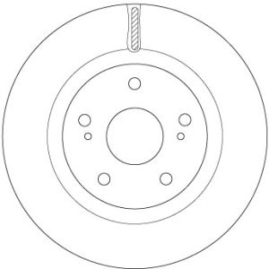 Bromsskiva TRW DF6576
