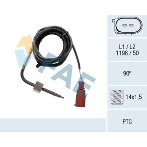Sensor de temperatura dos gases de escape FAE 68062