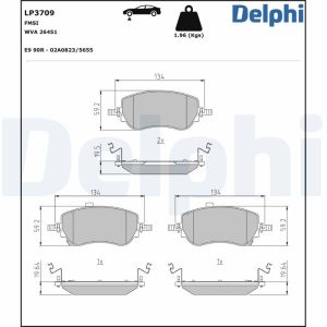 Jarrupalasarja DELPHI LP3709, edessä