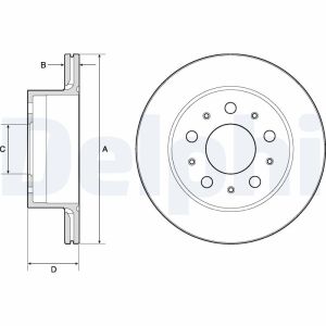 Disque de frein DELPHI BG4796C