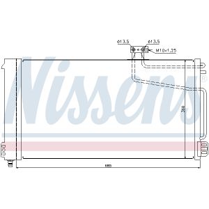 Lauhdutin, ilmastointilaite NISSENS 940145