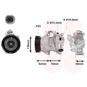 Klimakompressor VAN WEZEL 5300K479