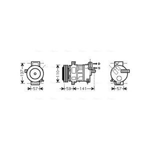Compressor, ar condicionado AVA COOLING FTAK333