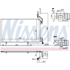 Condensor, airconditioning NISSENS 940410