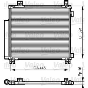 Kondensator, Klimaanlage VALEO 814220