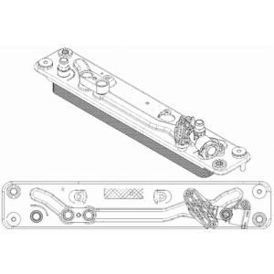 Radiateur d'huile de boîte automatique BEHR MAHLE CLC 182 000P