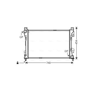 Arrefecedor do motor AVA COOLING MSA2463