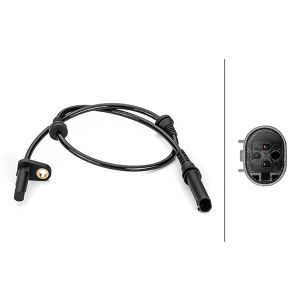 Sensor do ABS traseiro, direito HELLA 6PU 012 806-471