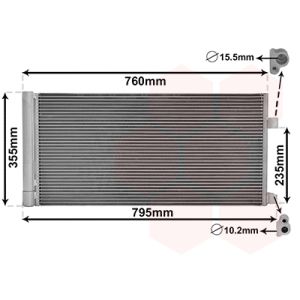 Condenseur (climatisation) VAN WEZEL 43005430