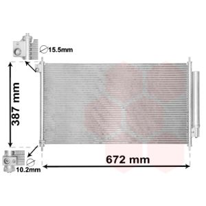 Condenseur (climatisation) VAN WEZEL 25005276