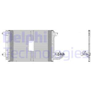 Condensator, airconditioning DELPHI TSP0225482