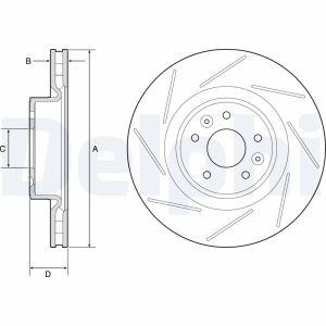 Disco de freno DELPHI BG9224C