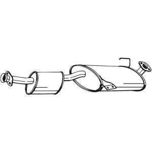 Mittelschalldämpfer BOSAL 280-233