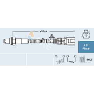 Sonde lambda FAE 77490