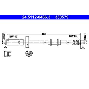 Bremsschlauch ATE 24.5112-0466.3