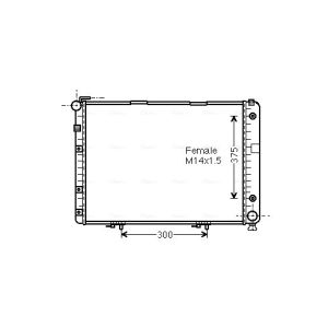 Arrefecedor do motor AVA COOLING MSA2154