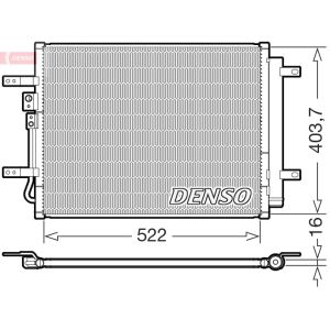 Condensador, sistema de ar condicionado DENSO DCN43018