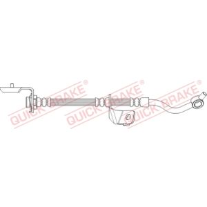Tubo do travão flexível traseiro, esquerdo QUICK BRAKE 50.720