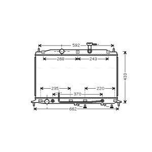 Motorradiateur  AVA COOLING HYA2177