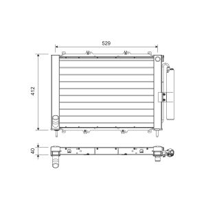 A/C-kondensor VALEO 822714