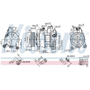 Kompressor, Klimaanlage NISSENS 890397