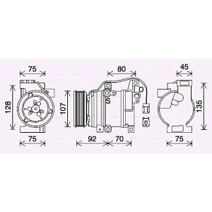 Compressor, ar condicionado AVA COOLING MZAK293