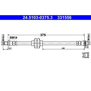 Bremsschlauch ATE 24.5103-0375.3