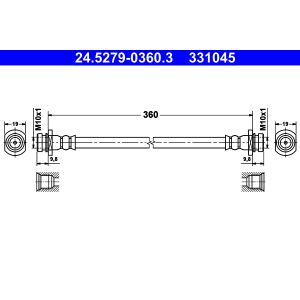 Flexible de frein ATE 24.5279-0360.3