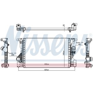 Radiador de baja temperatura, intercooler NISSENS 961559