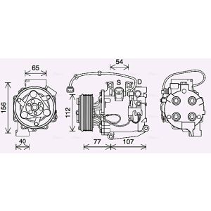 Compressor, ar condicionado AVA COOLING HDAK311
