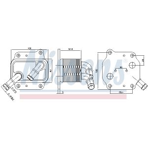 Öljynjäähdytin, moottoriöljy NISSENS 91231