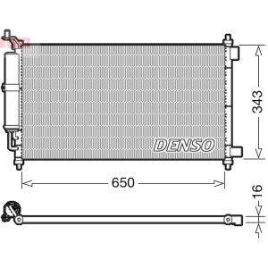Condensator, airconditioning DENSO DCN46020