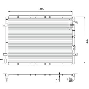 A/C-kondensor VALEO 818080