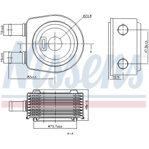 Ölkühler, Automatikgetriebe NISSENS 90798